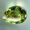 0.43 carat natural demantoid garnet from Namibia, Light bright green color, and beautiful clarity