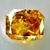 0.54ct Natural Orange-Yellow Diamond, Fancy Intense, Radiant Shape, with I2 Clarity, Perfect for Unique Jewelry Creations.