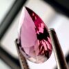 تورمالين وردي رائع 0.99 قيراط – 9 × 6.8 مم – لون مشرق وبريق للمجوهرات الثمينة
